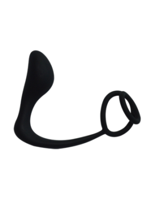 GASTON, Stimulateur Prostatique dans un silicone doux et lisse - POM014BLK